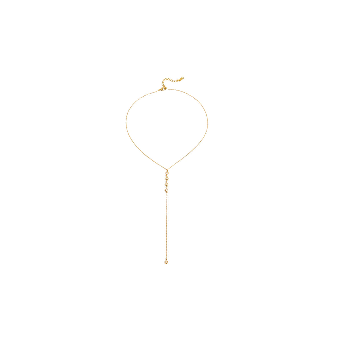 Lumen Zircon Lariat Necklace