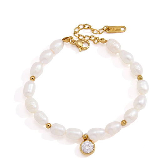 Zephyr Pearl Beaded Bracelet