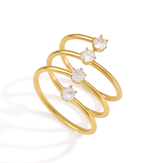 Zephyr Four Band Stacked Ring