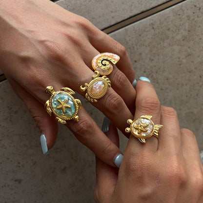 Salt Air Spiral Conch Ring