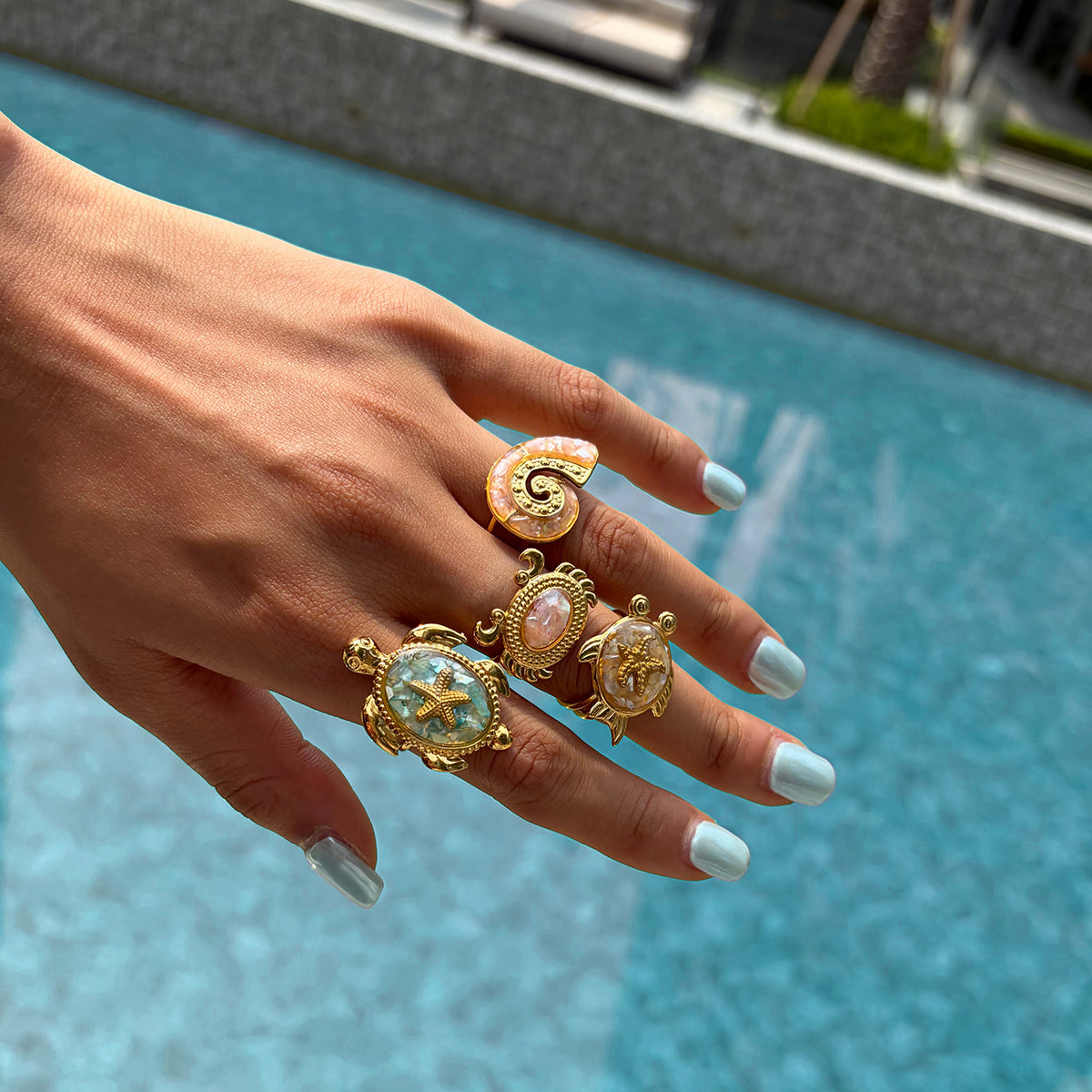 Dune Crab Shell Open Ring
