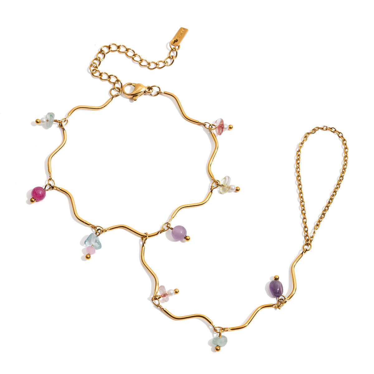 Sea Glass Pastel Stone Bracelet