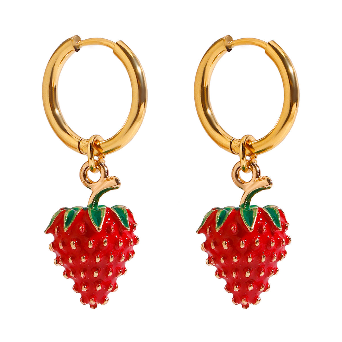 Alba Strawberry Charm Earrings