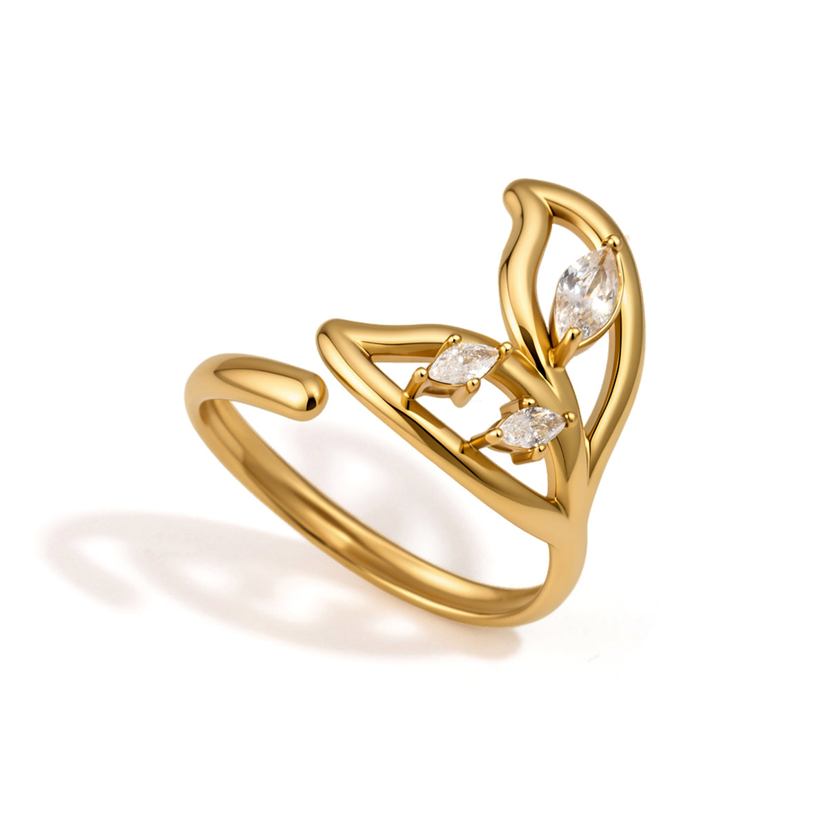 Cala Fishtail Marquise Ring