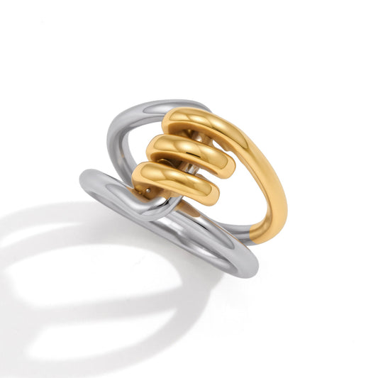 Solstice Twisted Layered Ring
