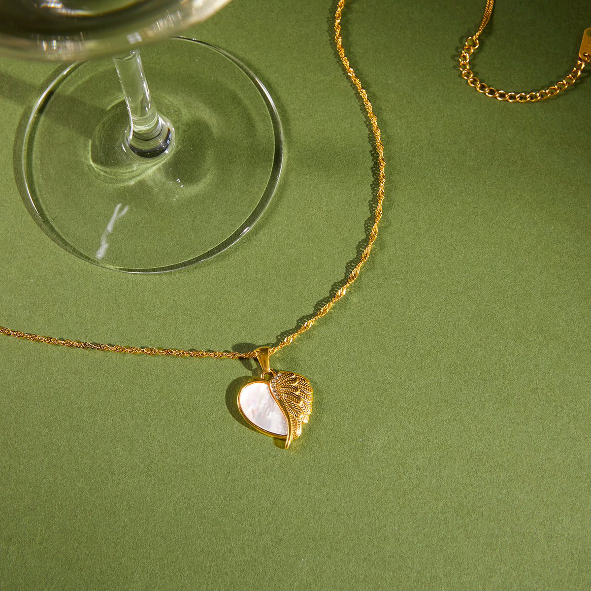 Shoreline Shell Heart Necklace