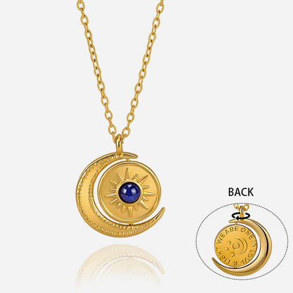 Tramontana Sun and Moon Spinner Necklace