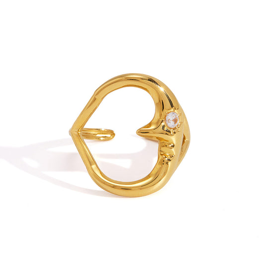 Marea Molten Heart Open Ring