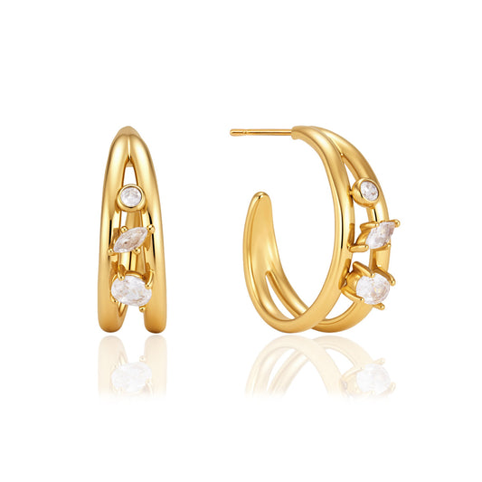 Calanque Double Band Hoop Earrings
