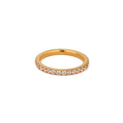 Lumen Pave Slim Band Ring