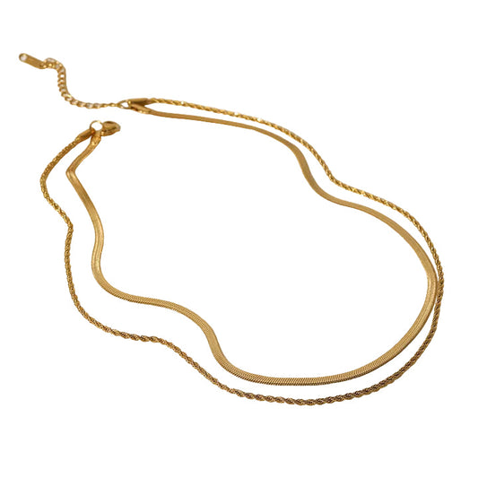 Levante Double-Layer Chain Necklace