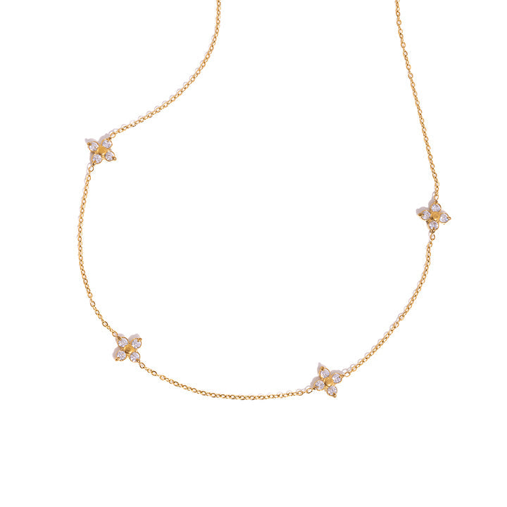 Jasmine Flower Station Necklace