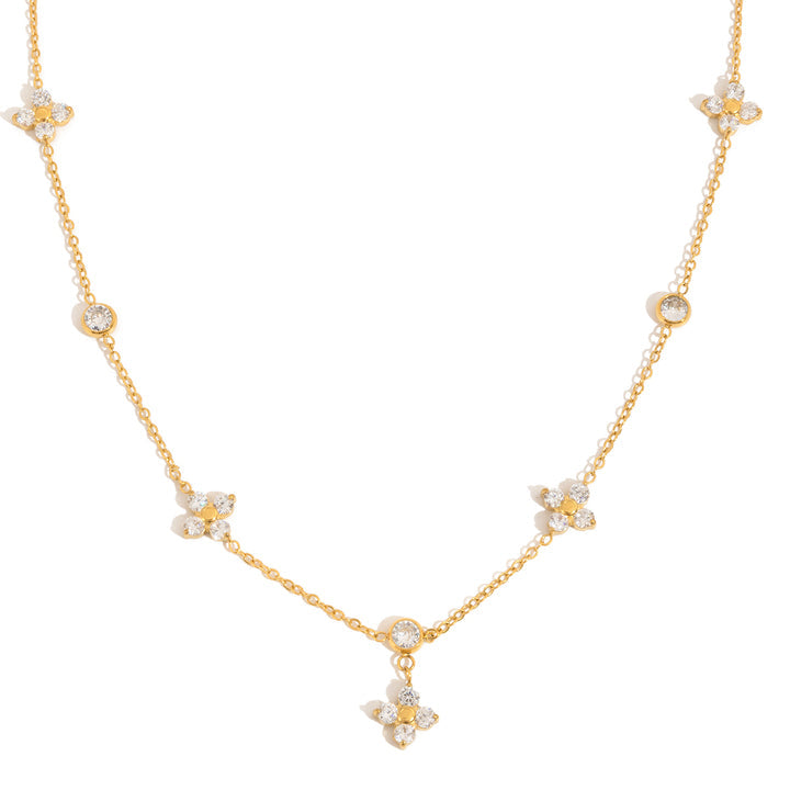 Mistral Four-Petal Charm Necklace