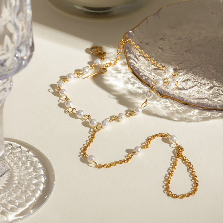 Aurora Crystal Finger Chain Bracelet