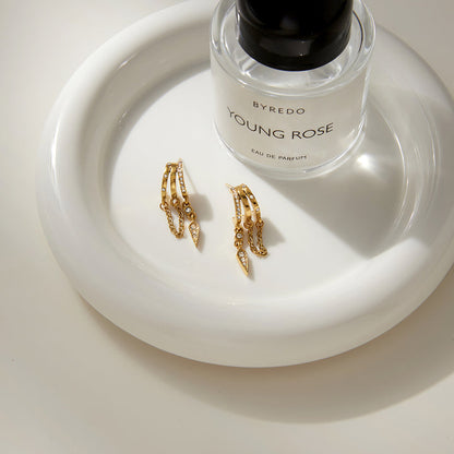 Sirocco Chain and Spike Drop Earrings