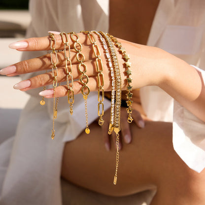 Formentera Paperclip Link Bracelet