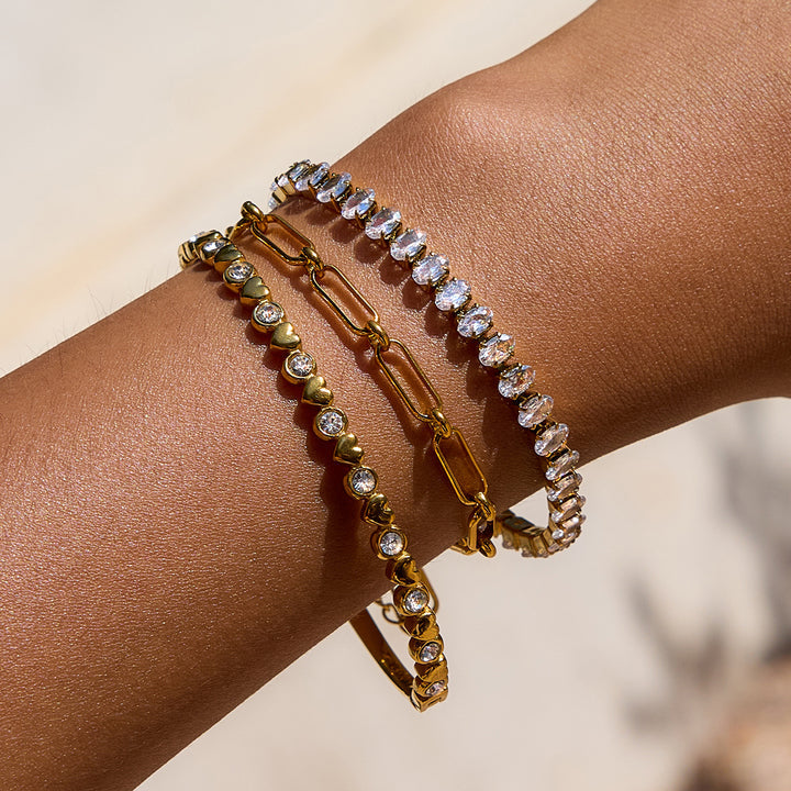 Dune Blush Tennis Bracelet