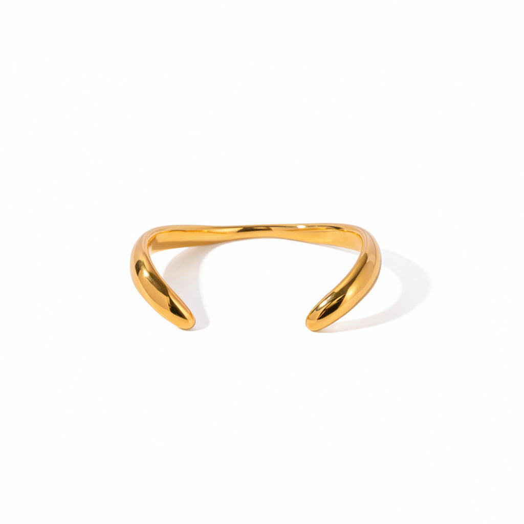 Dune Sculpted Wave Cuff Bracelet