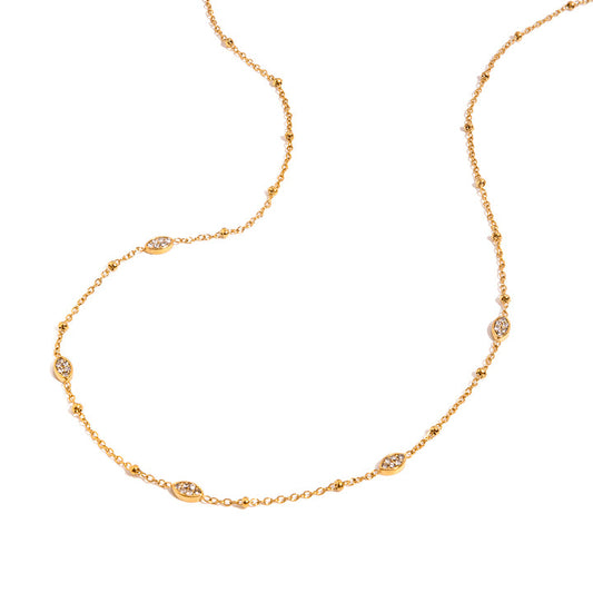 Sea Mist Marquise Chain Necklace