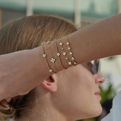 Juniper Petal Cluster Bracelet