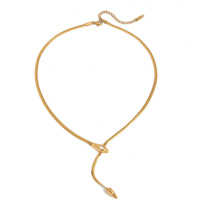 Meltemi Snake Lariat Necklace