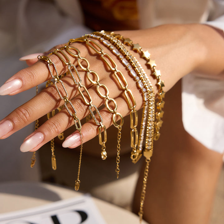 Formentera Paperclip Link Bracelet