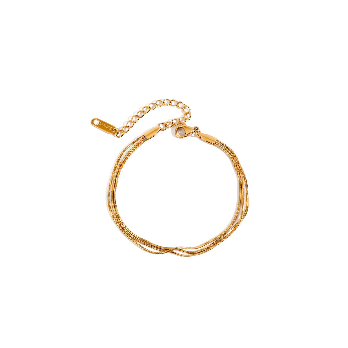 Adriatic Triple Snake Chain Bracelet
