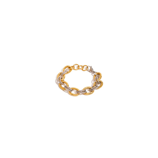 Tramuntana Two-Tone Chunky Chain Bracelet
