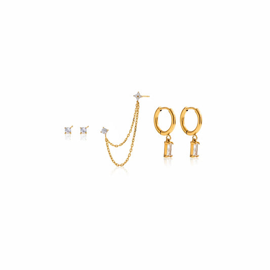 Formentera Mixed Stack Earrings
