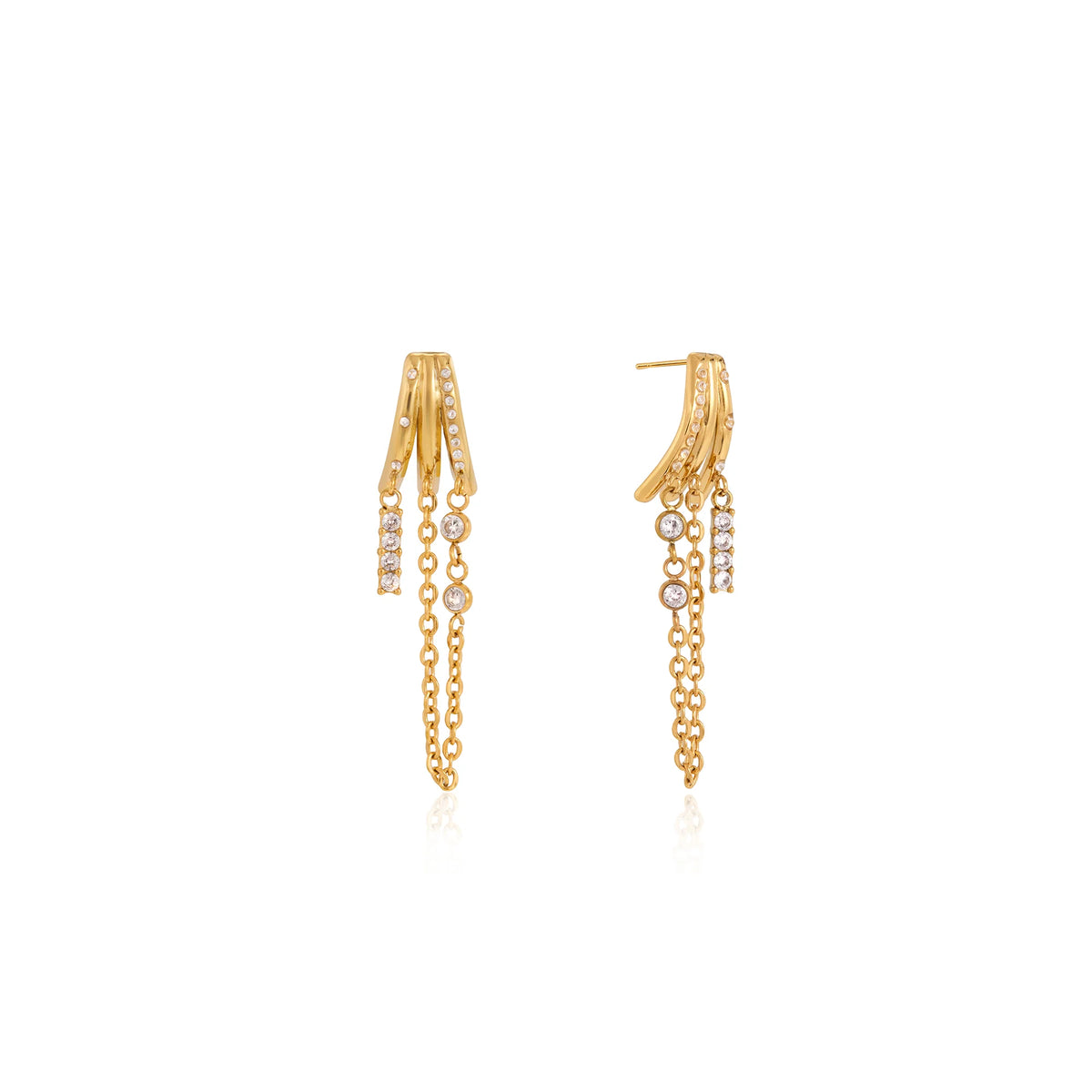 Tramontana Pavé Chain Stud Earrings