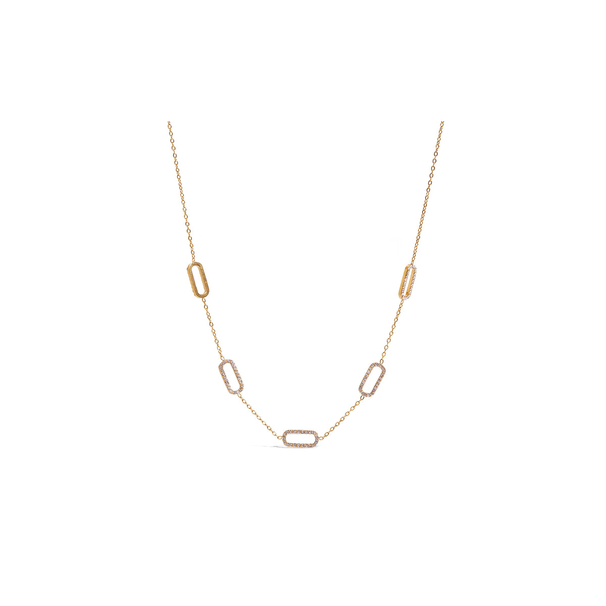 Formentera Pavé Station Necklace