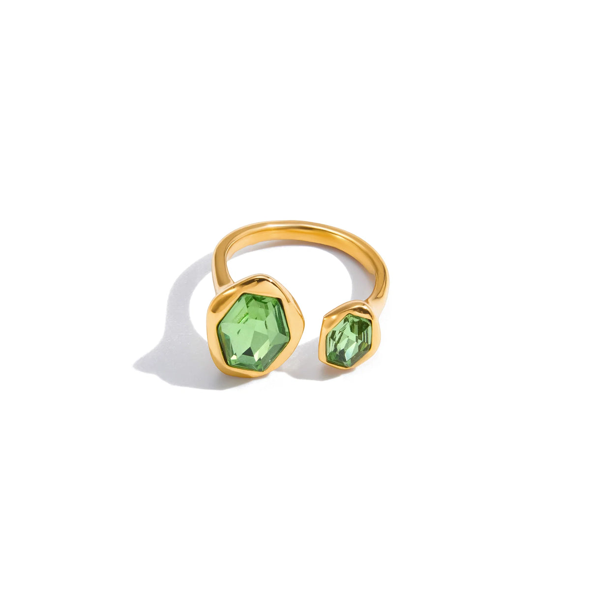 Myrtle Two Stone Open Ring