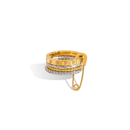 Cypress Pin Stacking Ring