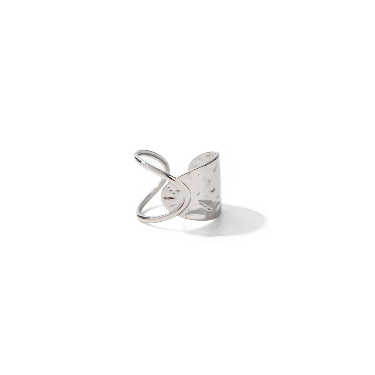 Tramontana Hammered Wide Band Ring